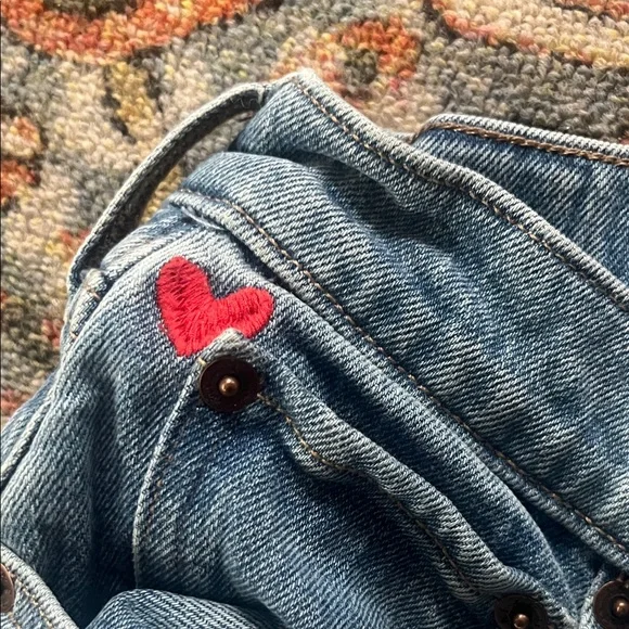 Abercrombie & Fitch Denim Blue Straight Leg Jeans - Picture 3 of 5